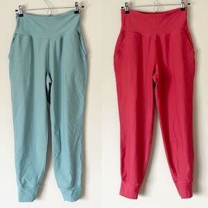 Old Navy Women's Jogger Pants - Teal and Coral